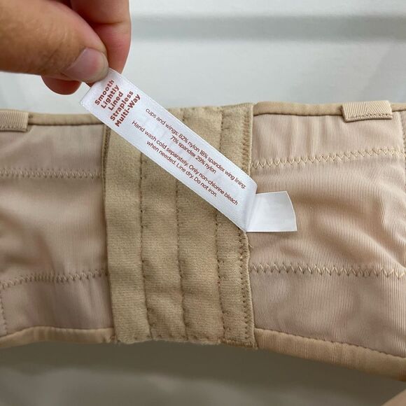 Cacique Lightly Lined Multi-Way Strapless Bra Nude 46DDD - Picture 8 of 11